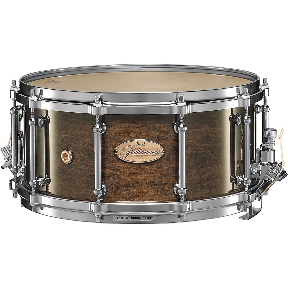 pearl philharmonic snare drum concert drums walnut 14 x 6.5 inch