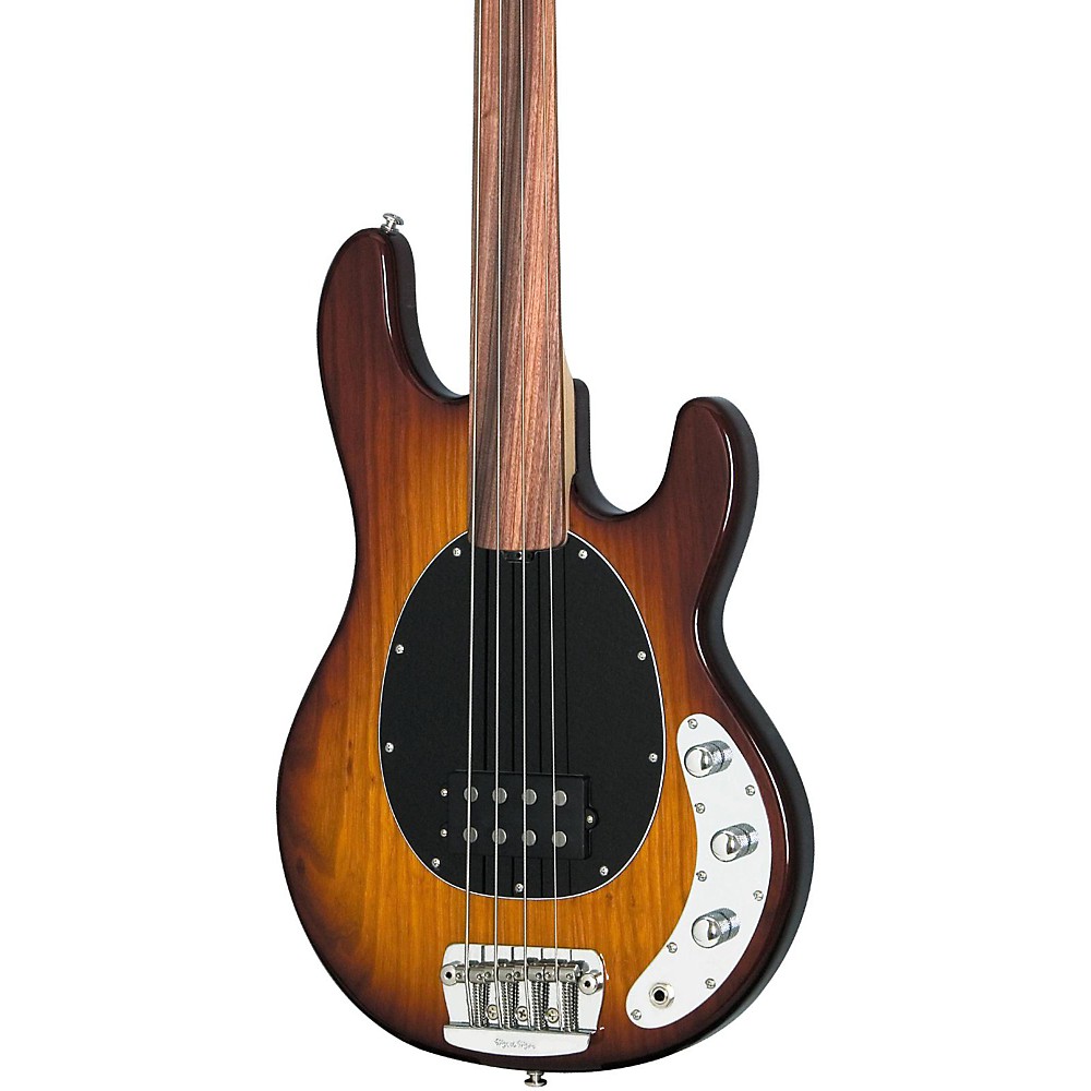 Music Man Stingray Unlined Fretless Bass Sunburst Rosewood Fingerboard