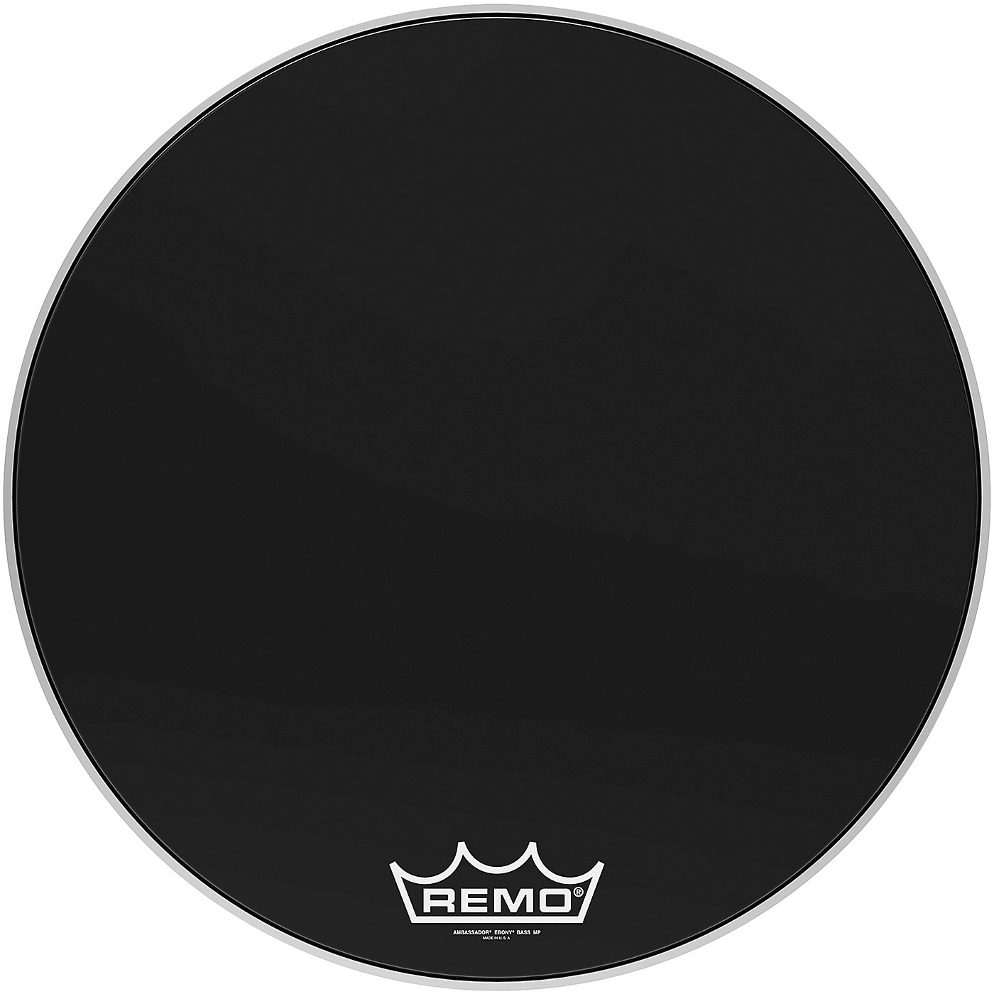 Remo Ebony Ambassador Crimplock Bass Drum Head Woodwind Brasswind