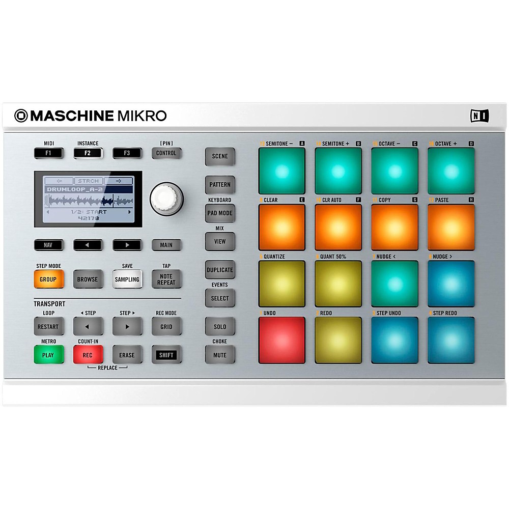 download native instruments maschine mikro mk2 groove production studio, white