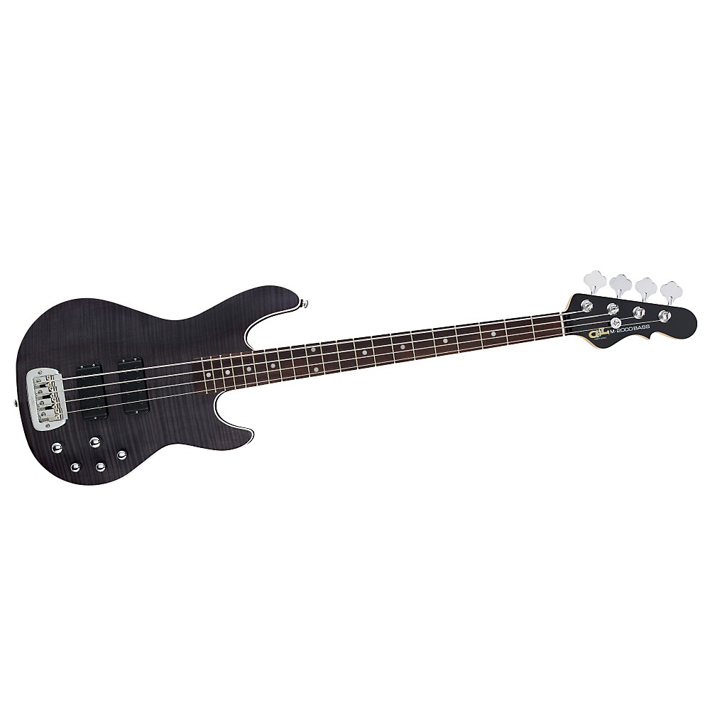 G l Tribute M2000 Gts 4 string Electric Bass Transparent Black Maple 