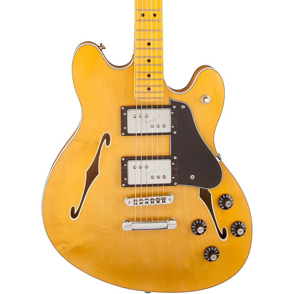 Fender Starcaster SemiHollowbody Electric Guitar Natural Maple