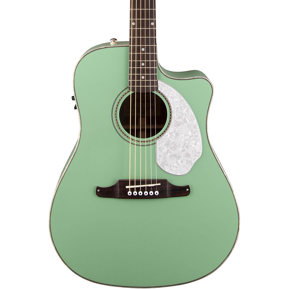 fender-sonoran-sce-acoustic-electric-guitar-surf-green-ebay