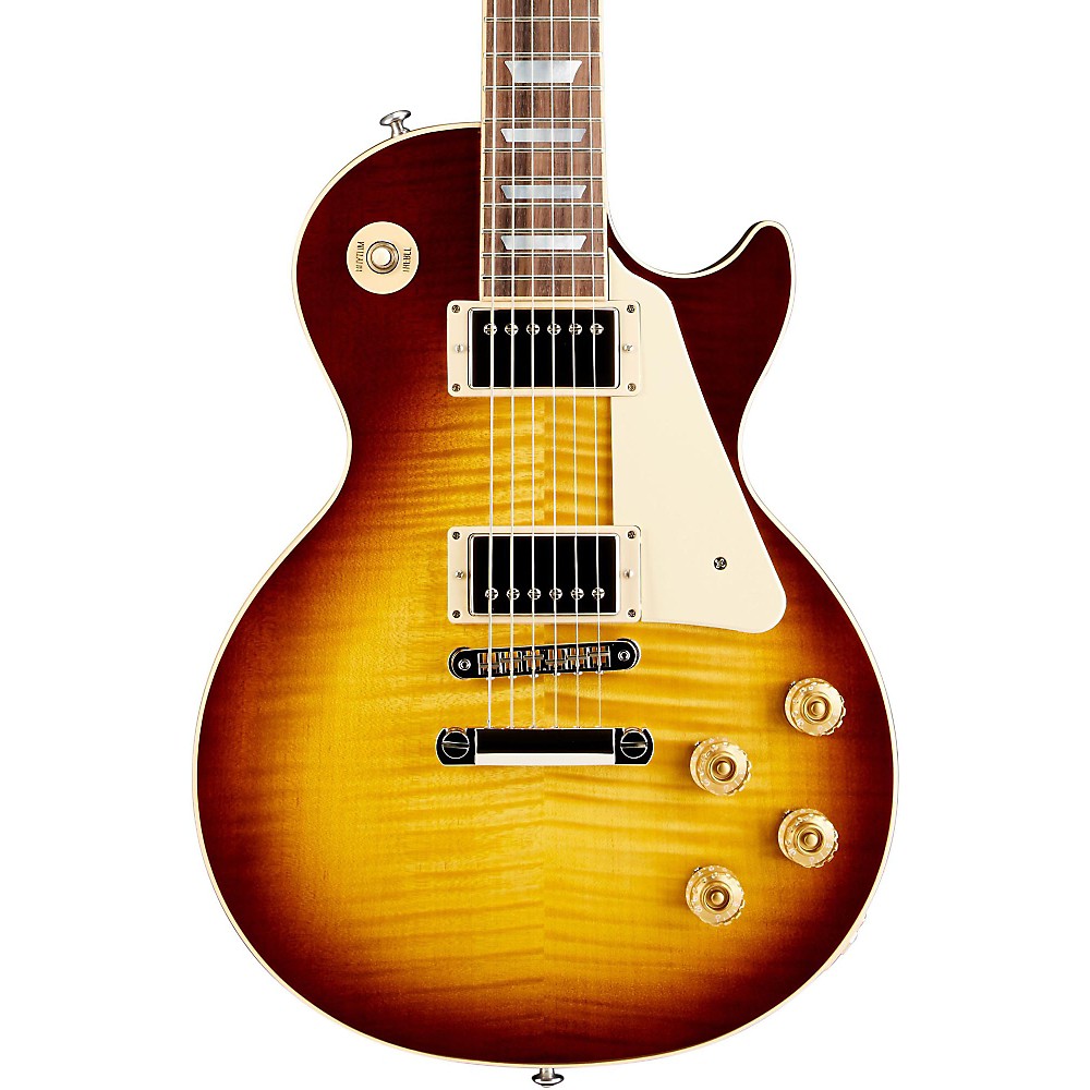 Gibson 2015 Les Paul Traditional Electric Guitar Tobacco Sunburst Triloo