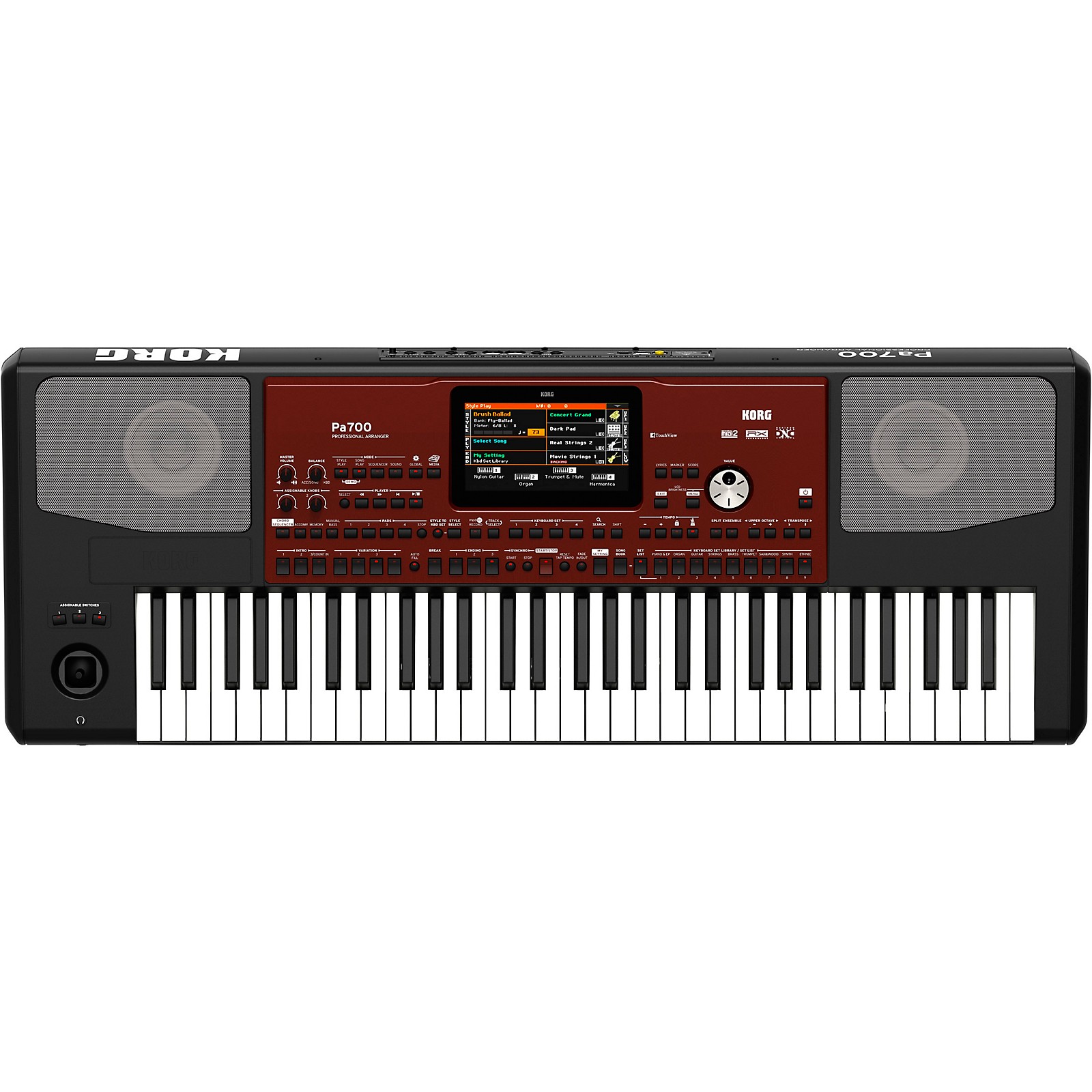 KORG Pa700 Professional Arranger 61 Key With Touchscreen And Speakers