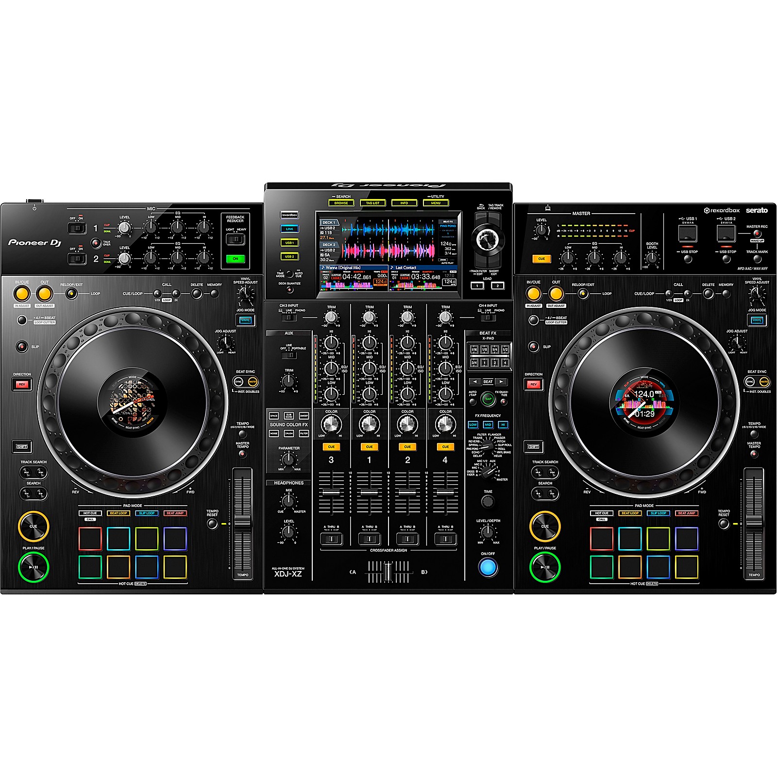 Pioneer Dj Xdj Xz 4 Channel Standalone Controller For Rekordbox Dj And Serato Dj Pro Woodwind Brasswind