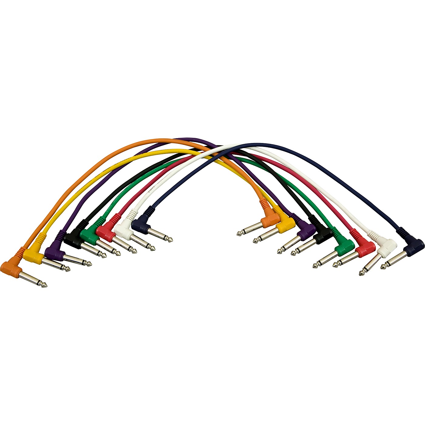 Musician's Gear 1/4 - 1/4 Patch Cable 8-Pack (17