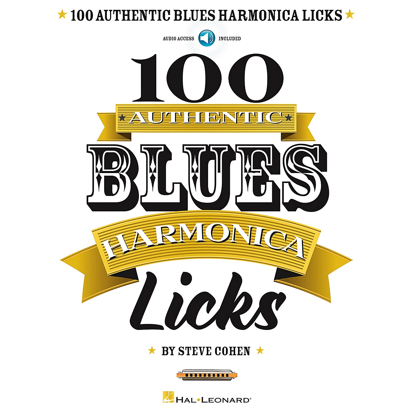 Hal Leonard 100 Authentic Blues Harmonica Licks Book/Online Audio thumbnail