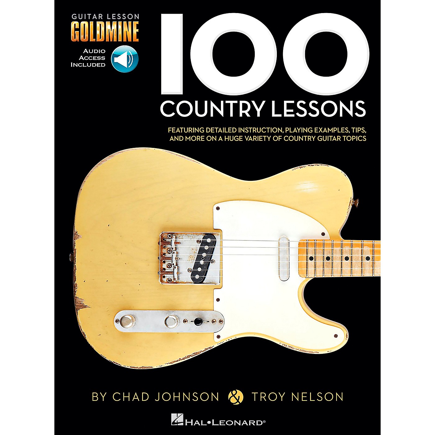 Hal Leonard 100 Country Lessons  Guitar Lesson Goldmine Series Book/CD thumbnail