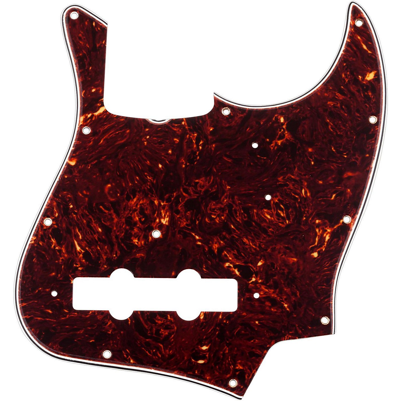 Fender 11-Hole '64 Jazz Bass Pickguard, 3-Ply, Brown Shell thumbnail
