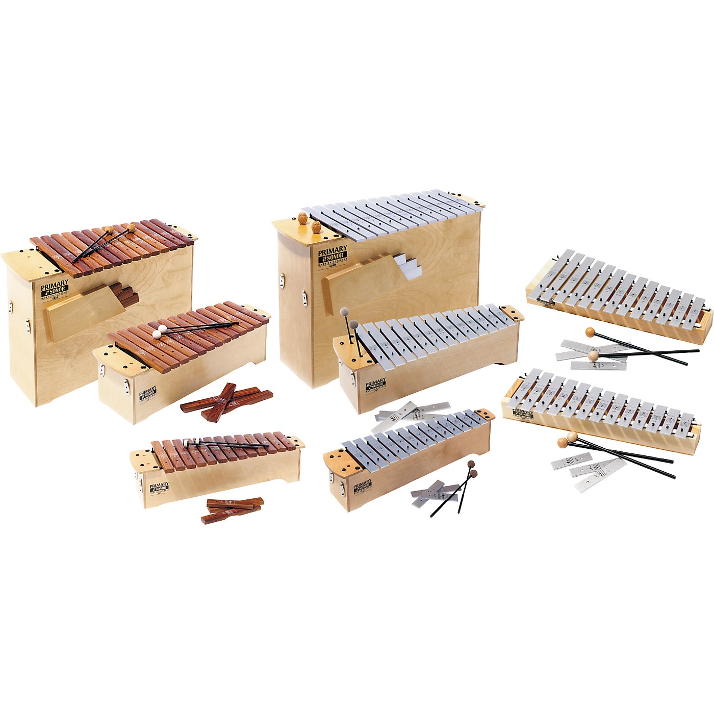 Primary Sonor 11piece Orff Instrument Set Woodwind & Brasswind