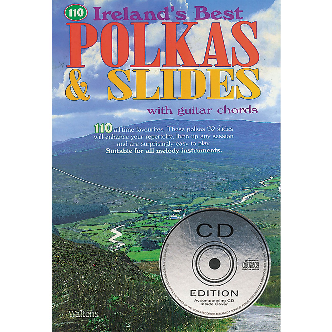 Waltons 110 Ireland's Best Polkas & Slides (with Guitar Chords) Waltons Irish Music Books Series thumbnail