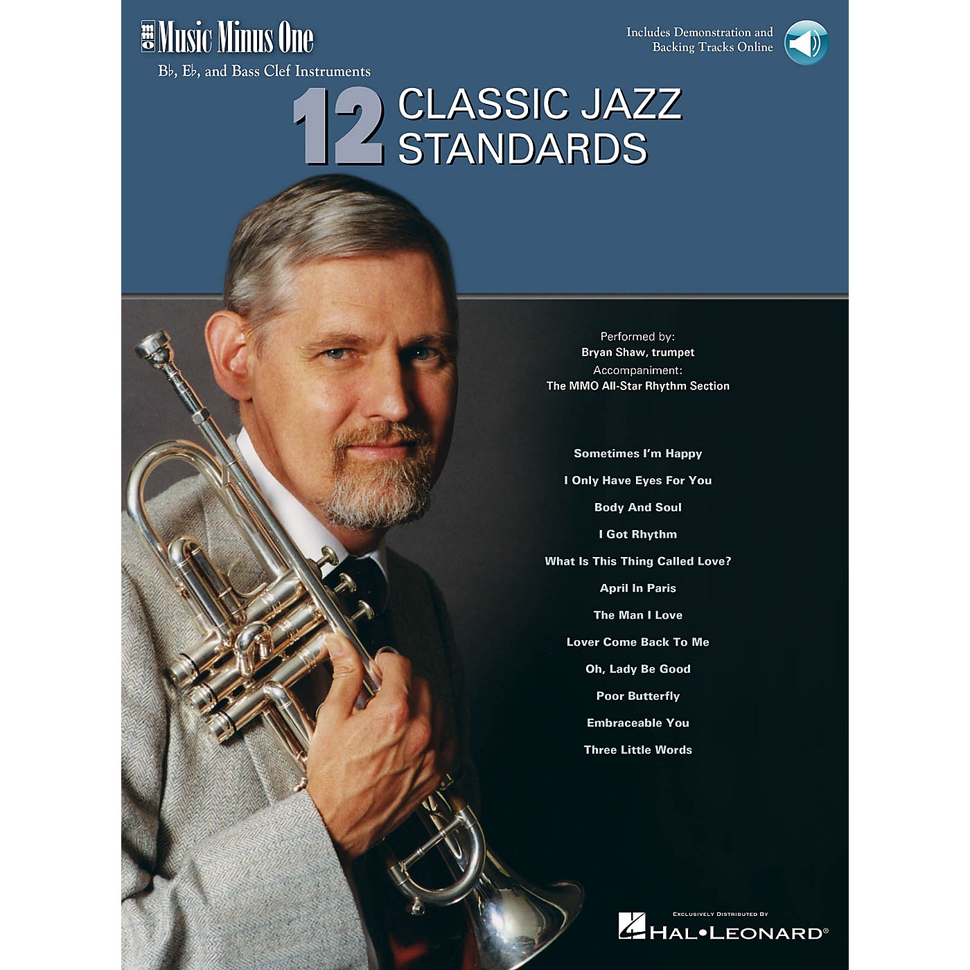 Music Minus One 12 Classic Jazz Standards Music Minus One Series Softcover with CD Performed by Bryan Shaw thumbnail