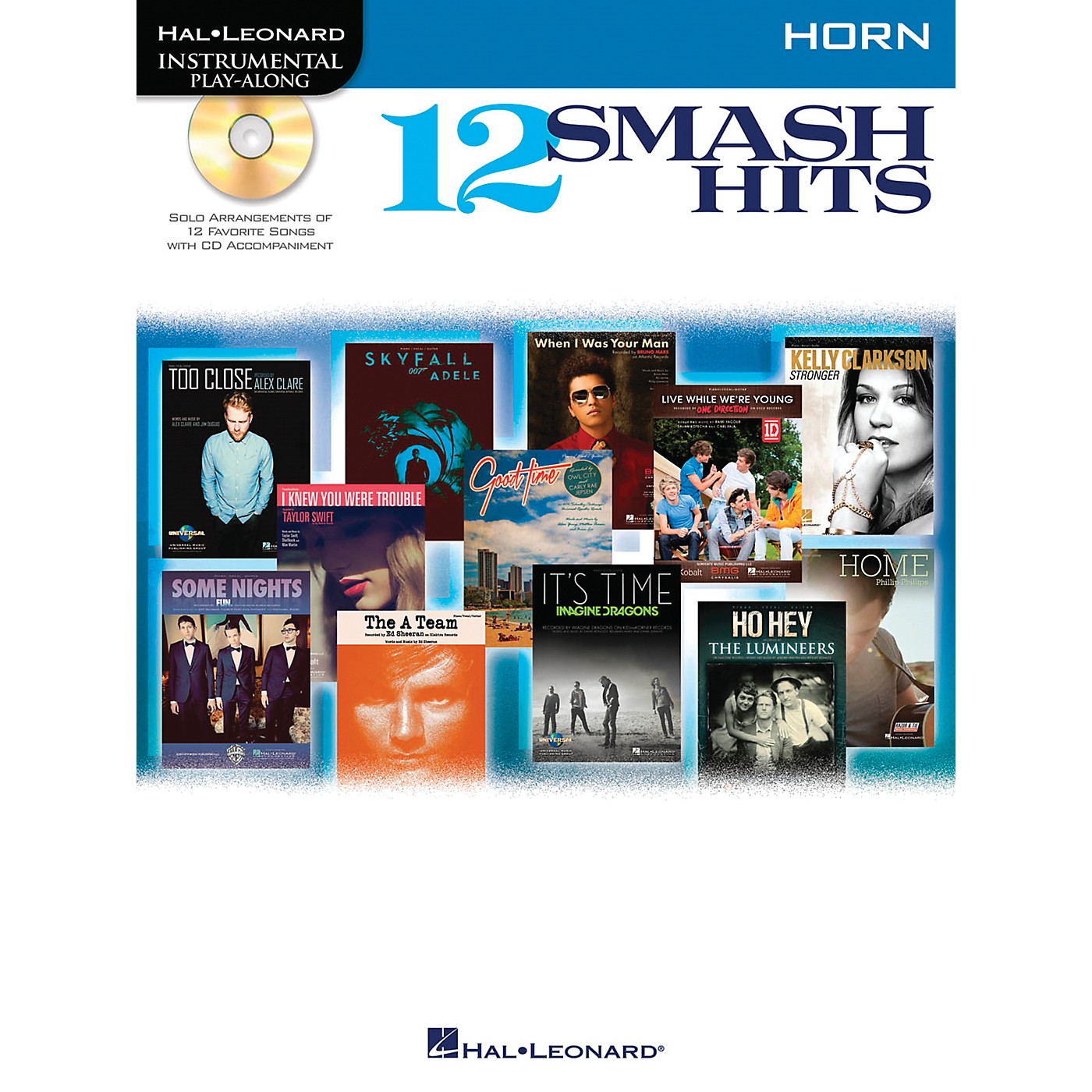 Hal Leonard 12 Smash Hits for French Horn - Instrumental Play-Along Book/CD thumbnail