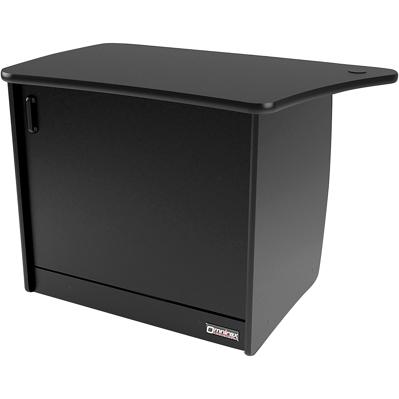 Omnirax 13-Rack Unit, CPU Cubby and Door to Fit on the Left Side of the OmniDesk - Black thumbnail