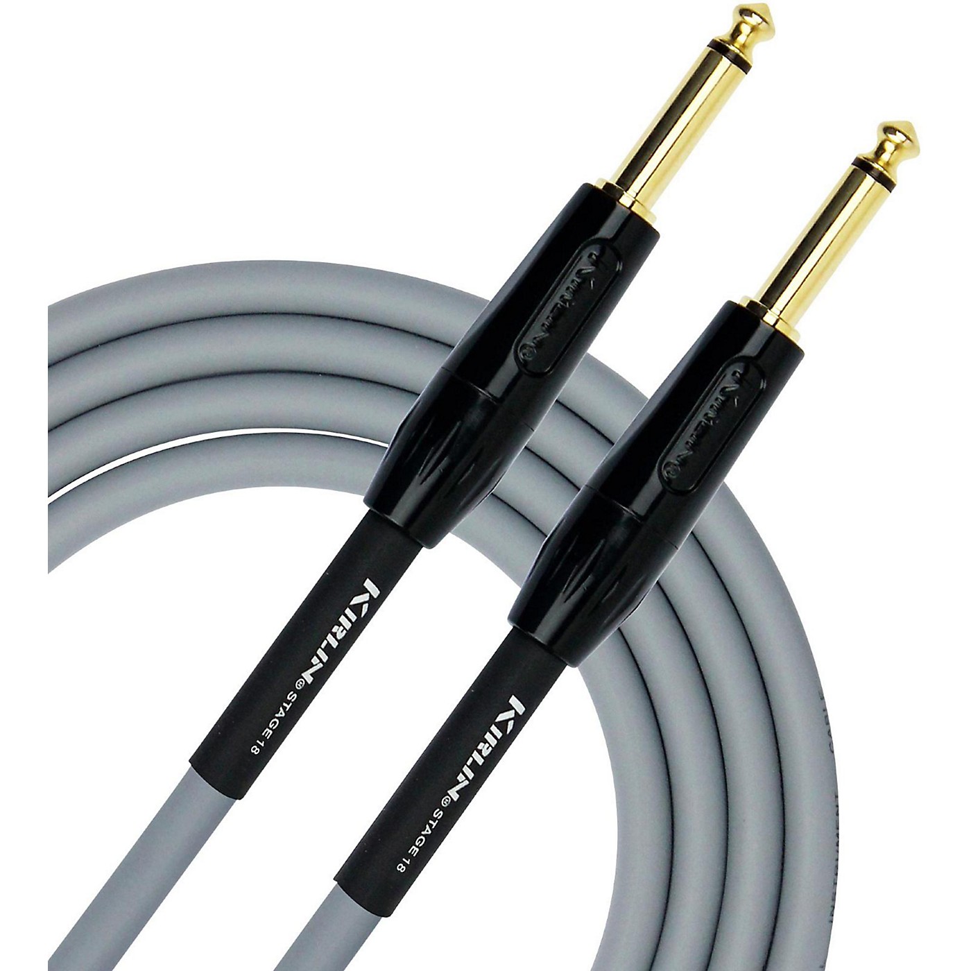 KIRLIN 18AWG Stage Instrument Cable with Gray PVC Jacket thumbnail