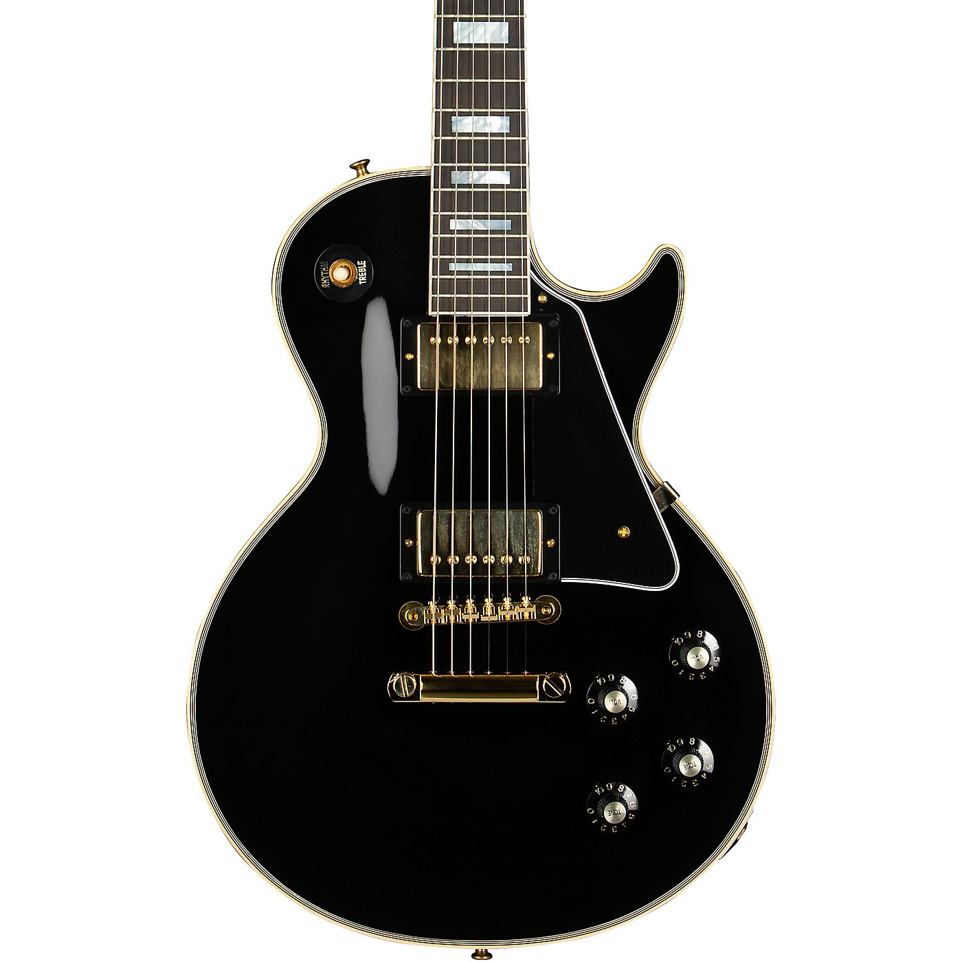 Gibson Custom 1968 Les Paul Custom Reissue Electric Guitar Ebony Woodwind & Brasswind