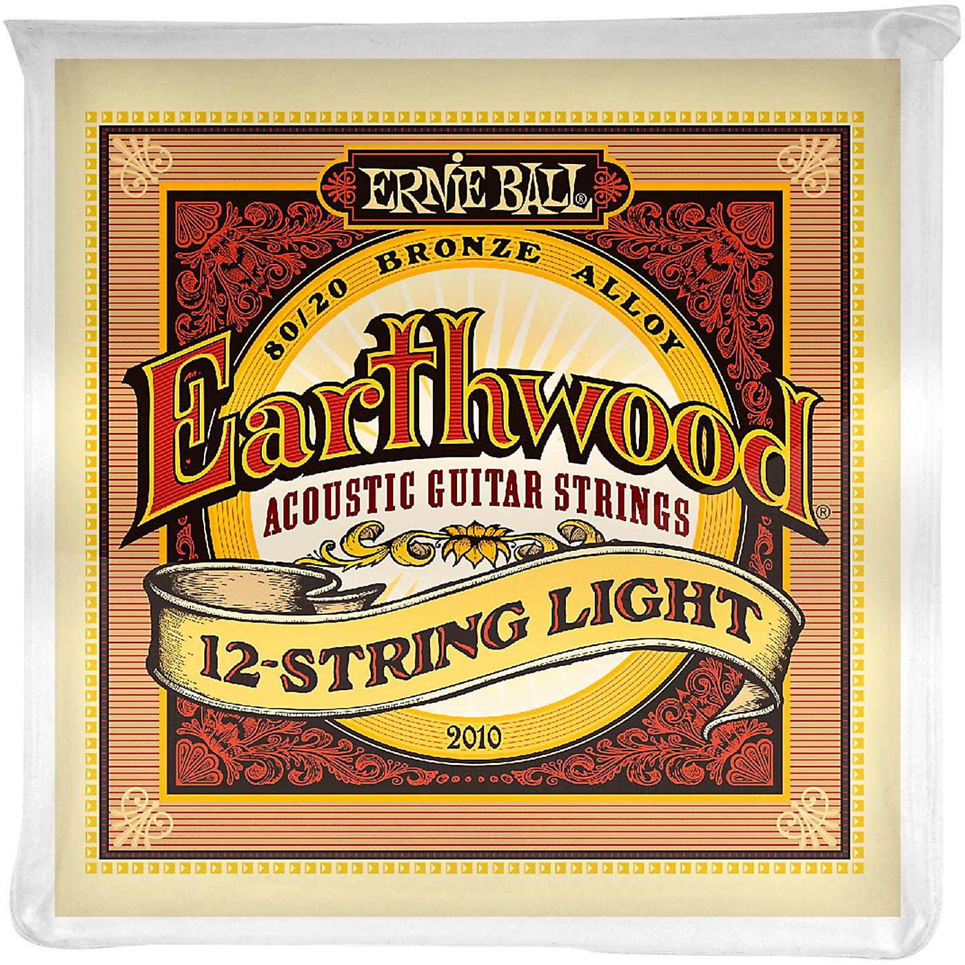 Ernie Ball 2010 Earthwood 80/20 Bronze 12-String Light Acoustic Guitar Strings thumbnail