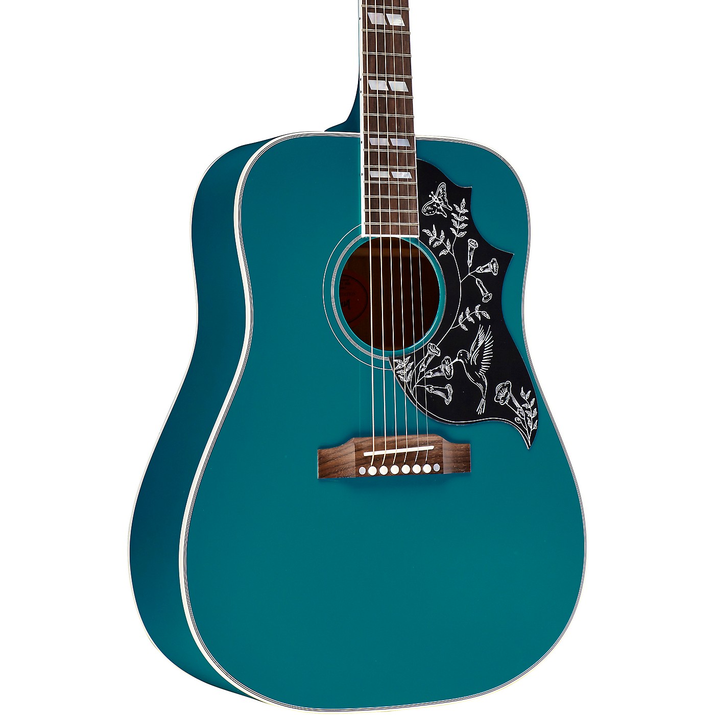 gibson blue acoustic guitar