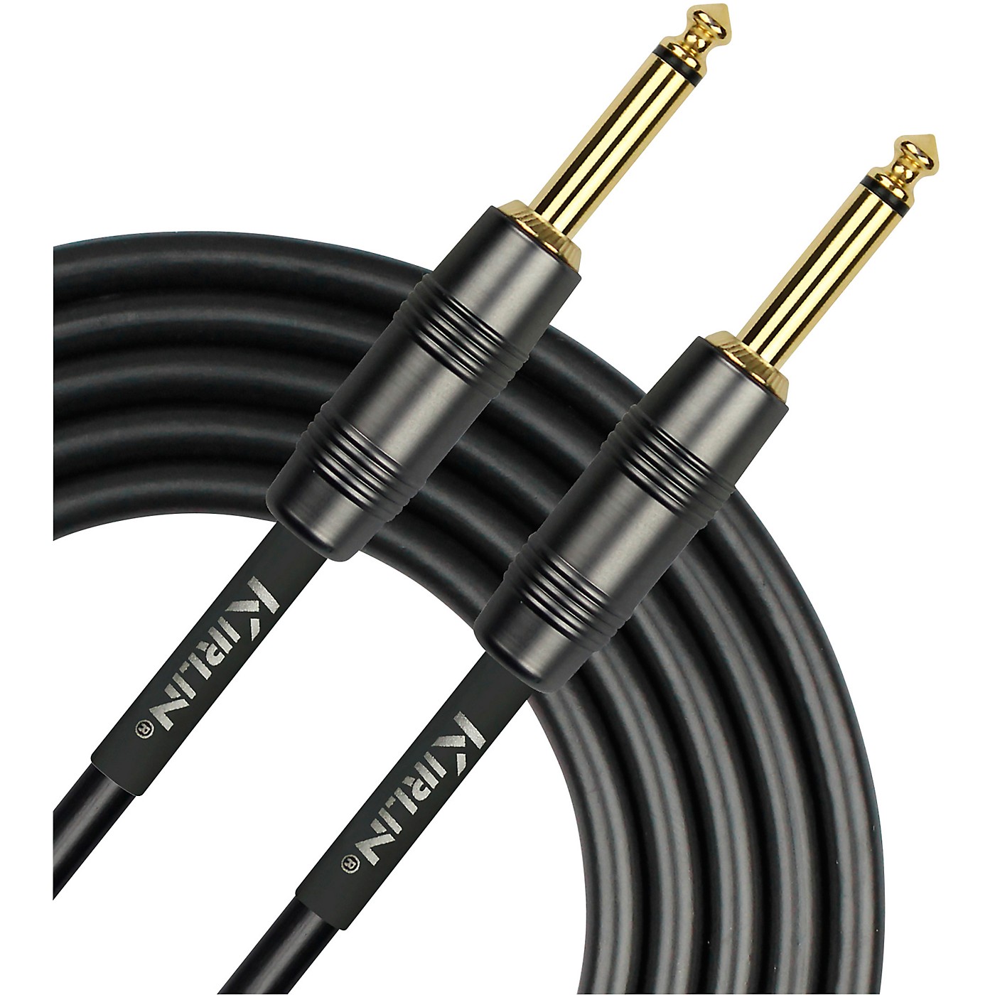 KIRLIN 22AWG Instrument Cable, Carbon Black, 1/4