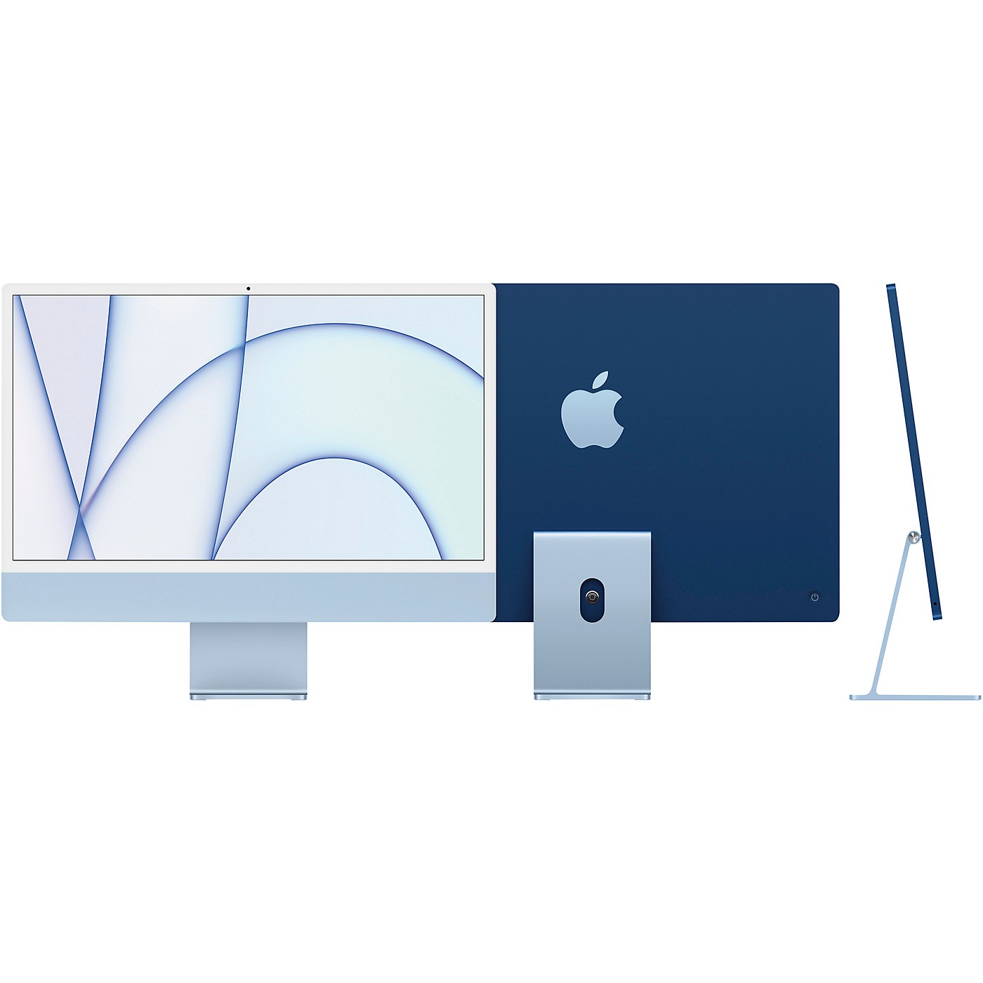 Apple 24 in. iMac with Retina 4.5K 8 core M1 8GB 256GB MGPK3LL A Blue thumbnail