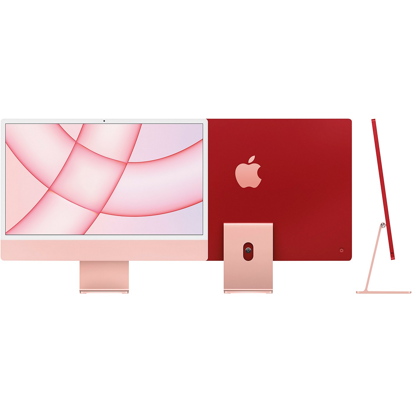 Apple 24 in. iMac with Retina 4.5K 8 core M1 8GB 256GB MGPM3LL A Pink thumbnail