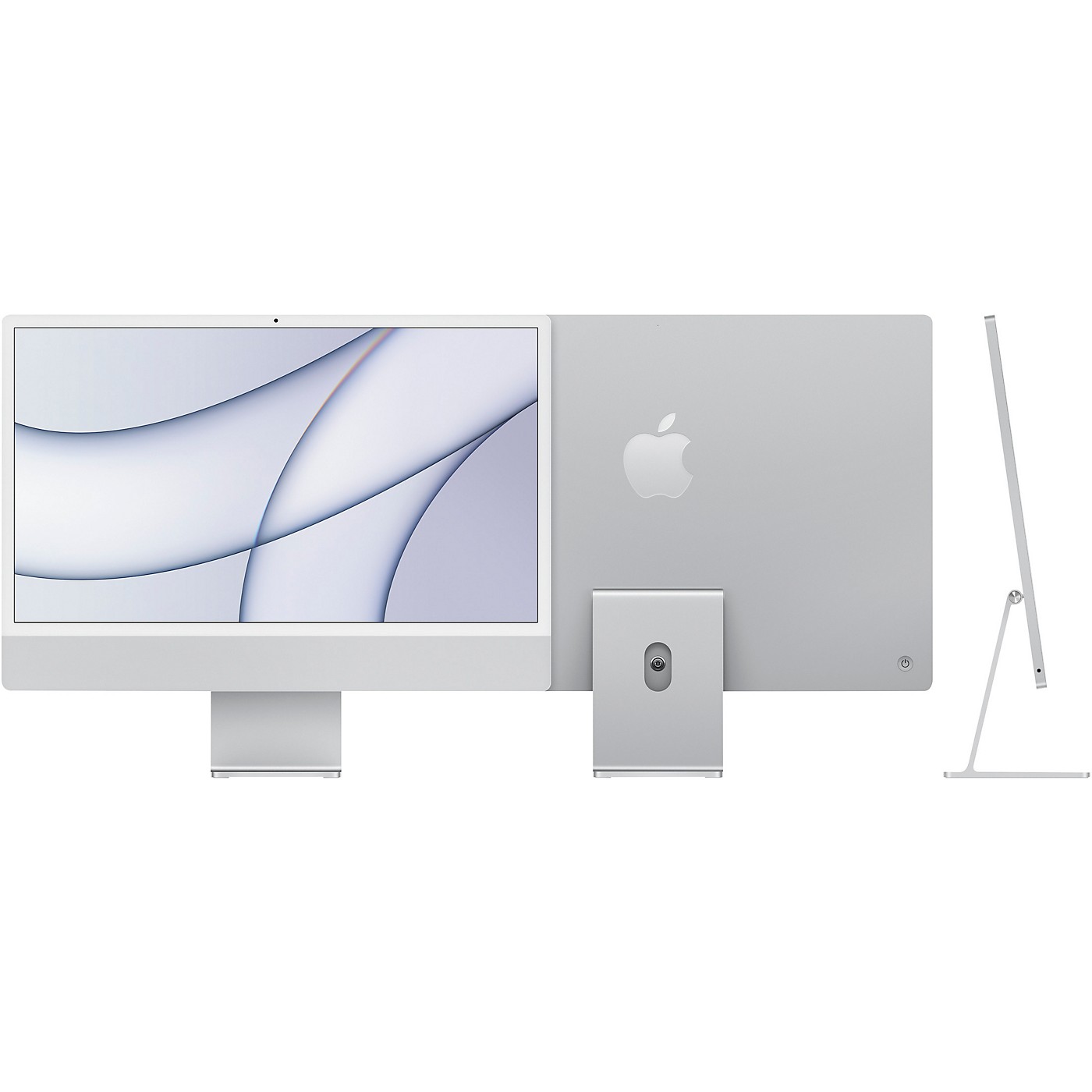 Apple 24 in. iMac with Retina 4.5K 8 core M1 8GB 256GB MGTF3LL A Silver thumbnail