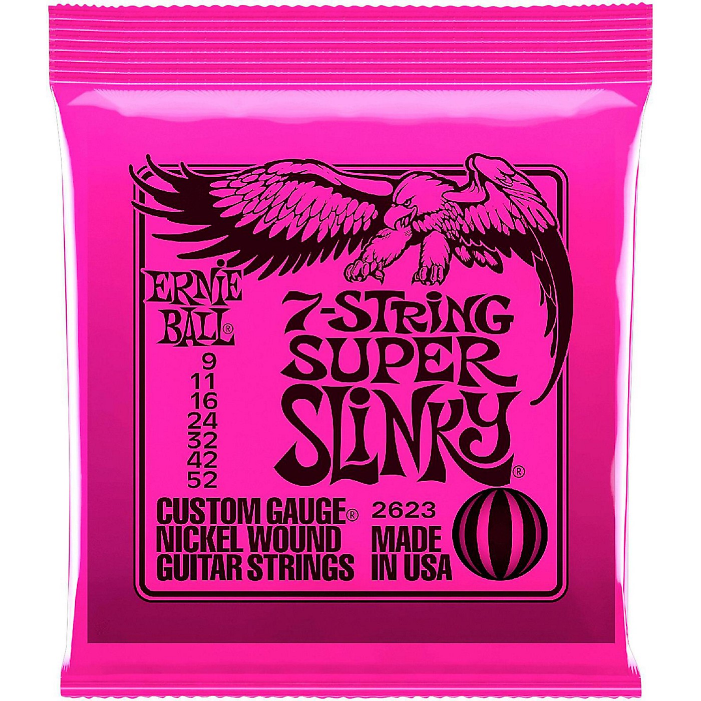 Ernie Ball 2623 Super Slinky 7-String Electric Guitar Strings thumbnail
