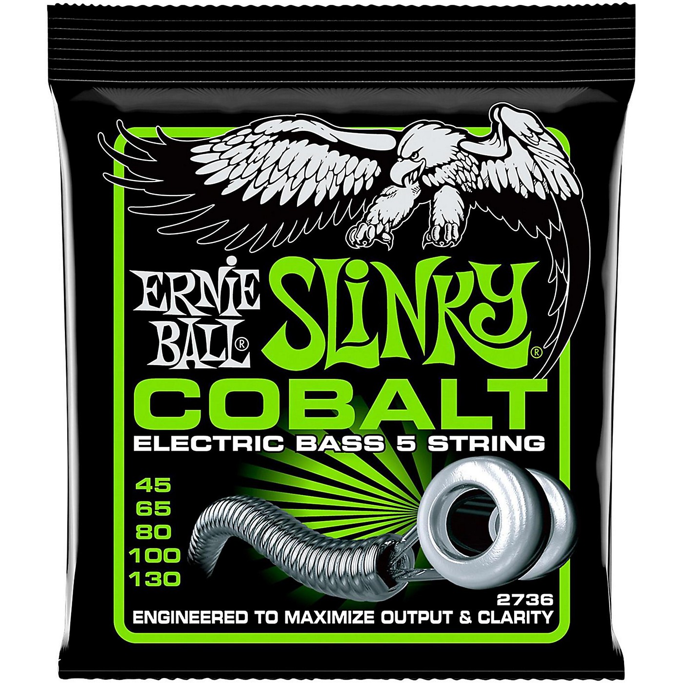Ernie Ball 2736 Cobalt Regular Slinky 5-String Electric Bass Strings thumbnail