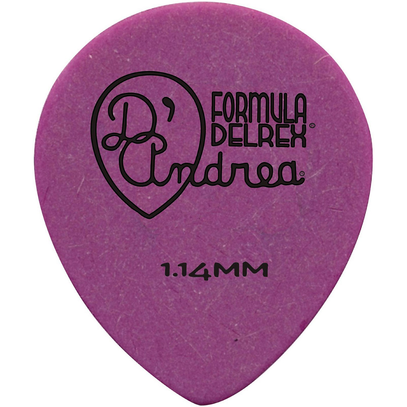 D'Andrea 347 Rounded Teardrop Delrex Delrin Guitar Picks - One Dozen thumbnail