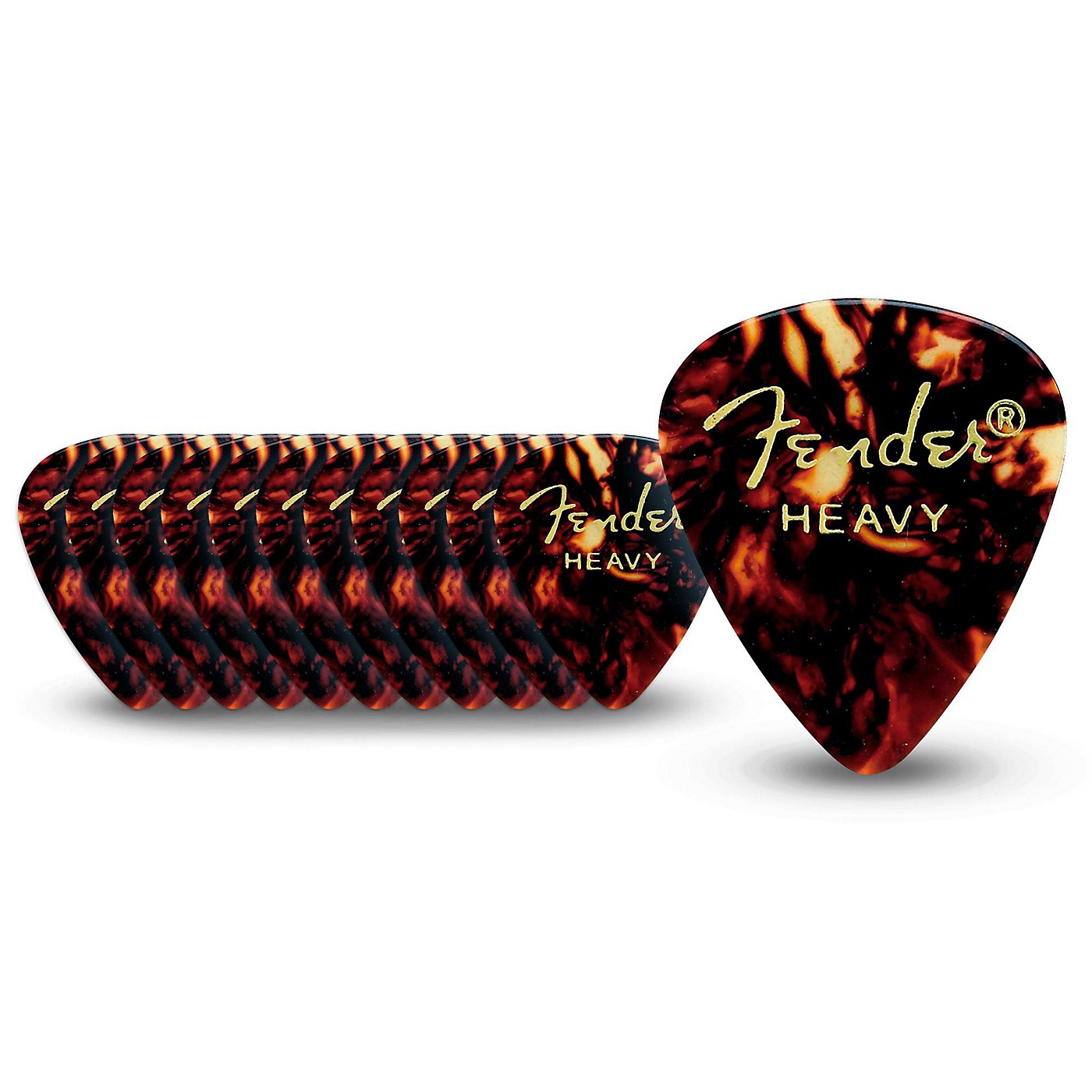Fender 351 Standard Guitar Picks Heavy 1 Dozen Woodwind & Brasswind