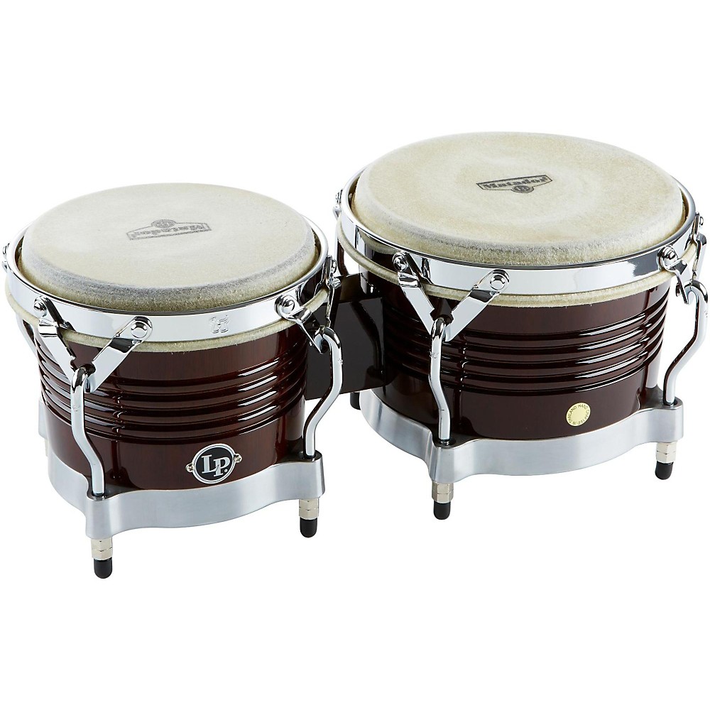 M201 Matador Wood Bongos / Dark Brown, … LP Matador M201 Bongos - Dark Brown/Chrome | Quality Sound
