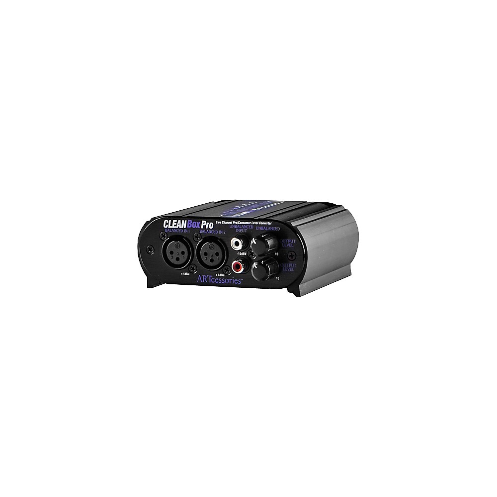 CleanBoxPro – Convertisseur De Niveau Double Canal Pro/Consommateur, Entrées RCA & XLR !