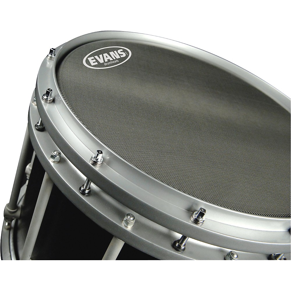 Evans Hybrid Marching Snare Drum Batter Head Gray 14in