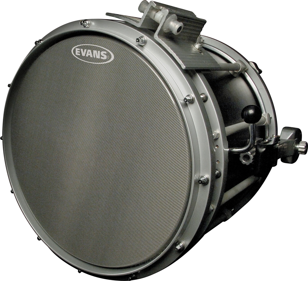 Evans Hybrid Marching Snare Drum Batter Head Gray 14in