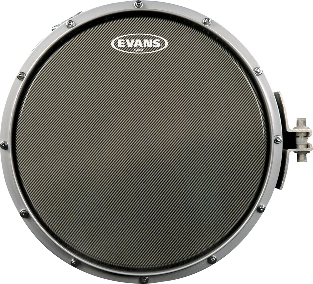 Evans Hybrid Marching Snare Drum Batter Head Gray 14in
