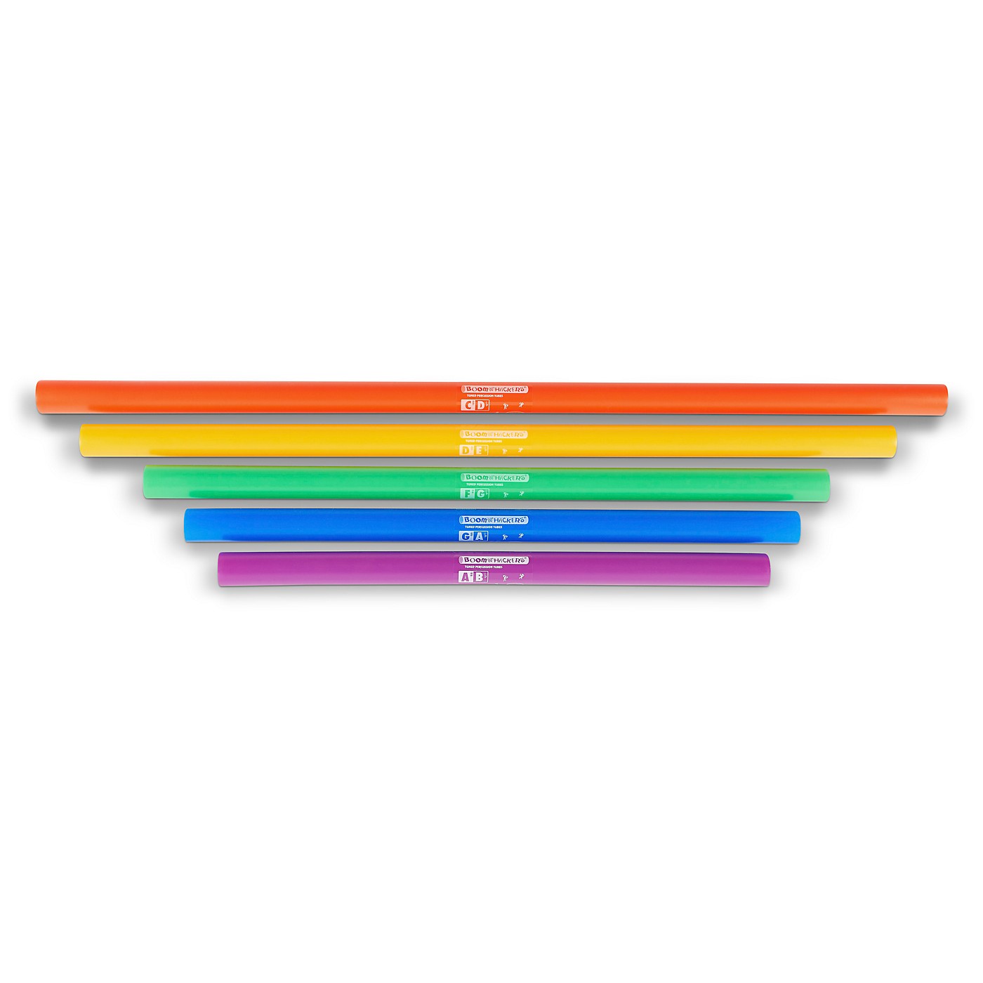 Boomwhackers 5-Note Bass Chromatic Set (Lower Octave) Boomwhackers Tuned Percussion Tubes thumbnail