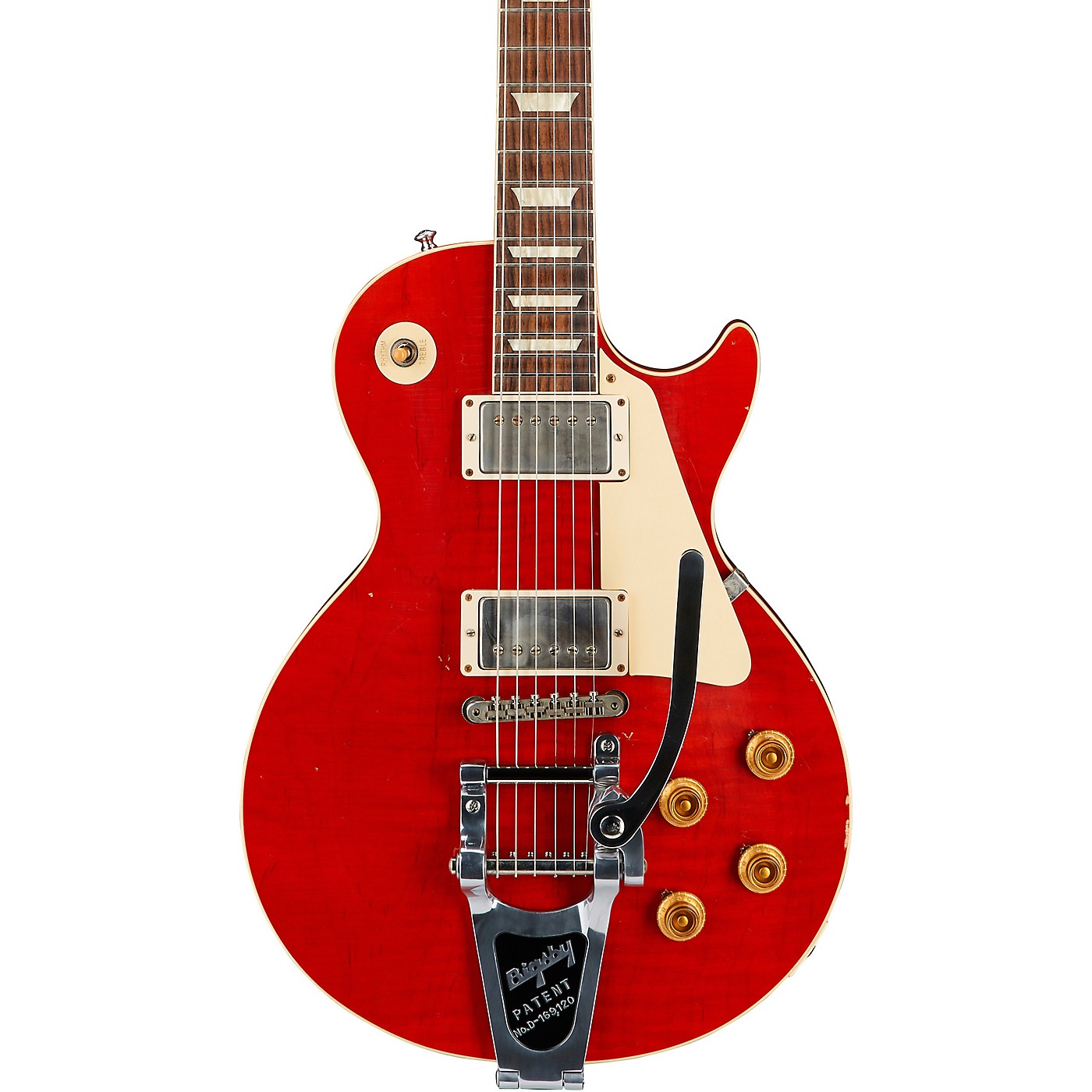 Gibson Custom '58 Les Paul Standard Light Aged with Bigsby - Solid Body Electric Guitar thumbnail