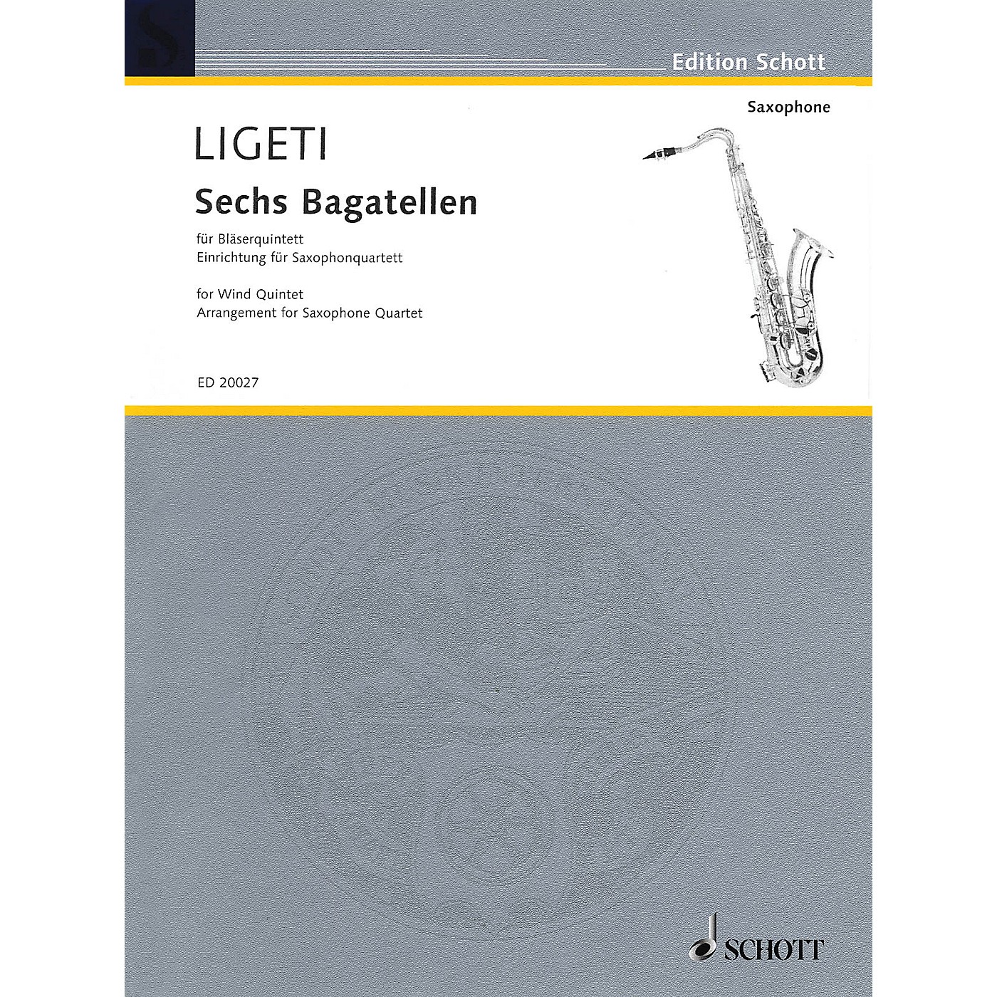 Schott 6 Bagatelles Woodwind Ensemble Series Book  by György Ligeti Arranged by Fabio Oehrli thumbnail