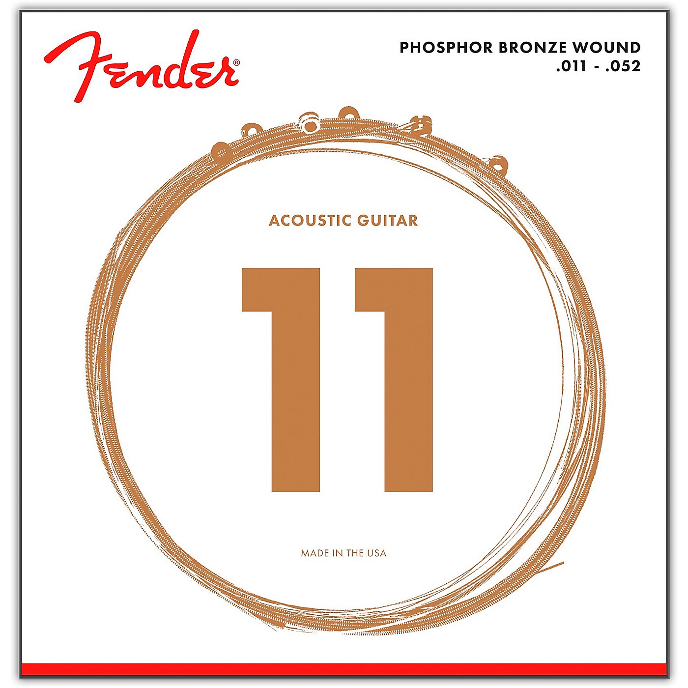 Fender 60CL Phosphor Bronze Acoustic Strings - Custom Light thumbnail