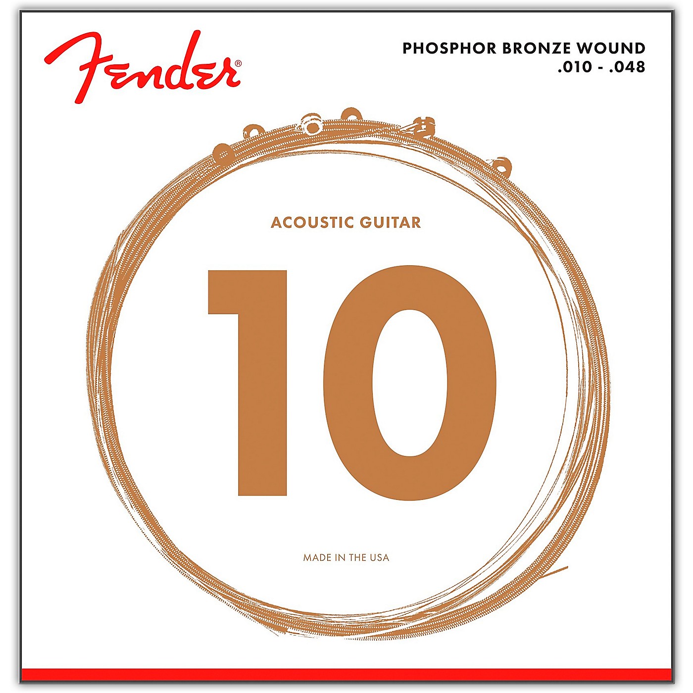 Fender 60XL Phosphor Bronze Acoustic Strings - Extra Light thumbnail