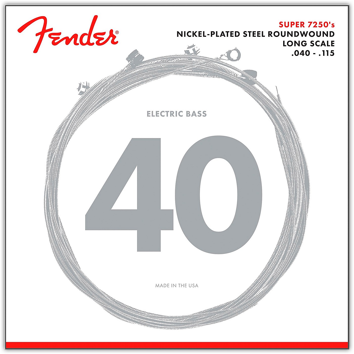 Fender 7250-5L Super Bass Nickel-Plated Steel Long Scale 5-String Bass Strings - Light thumbnail