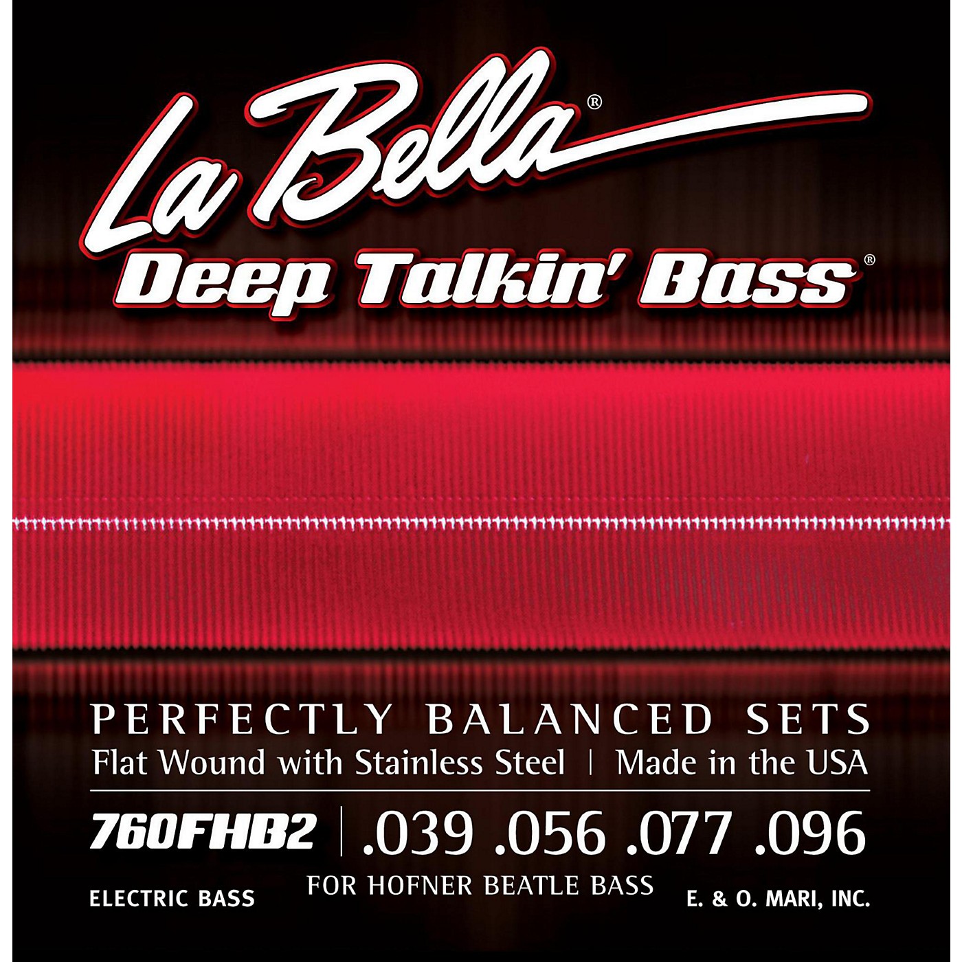 La Bella 760FHB2 Beatle Bass Flat Wound Light Electric Bass Strings thumbnail