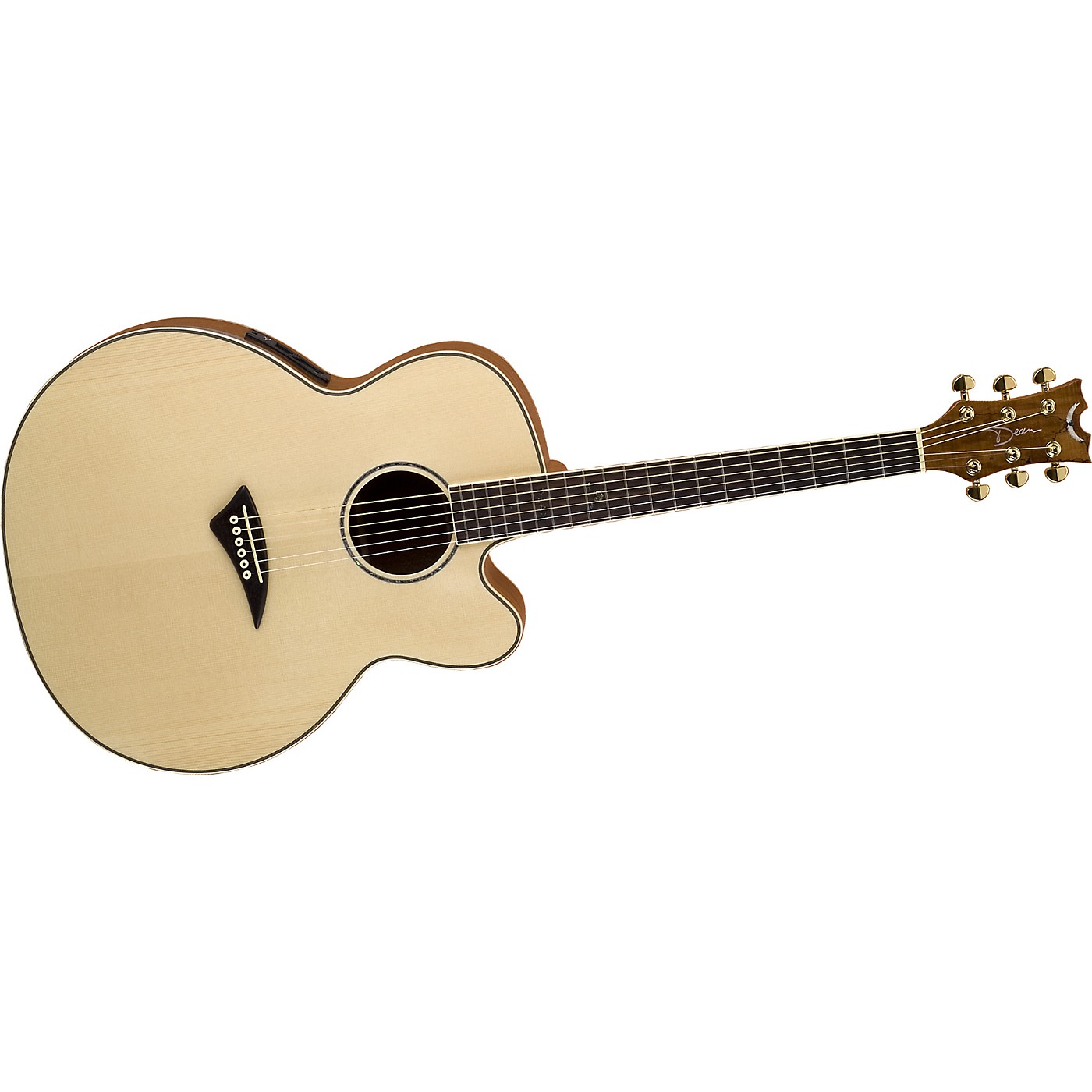 Dean 771J Jumbo Cutaway AcousticElectric Guitar Woodwind & Brasswind