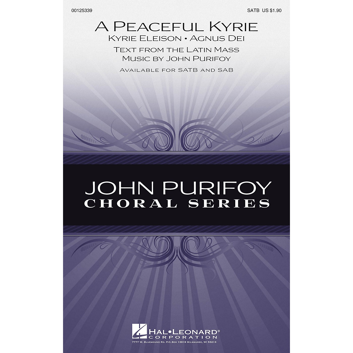 Hal Leonard A Peaceful Kyrie SATB composed by John Purifoy thumbnail