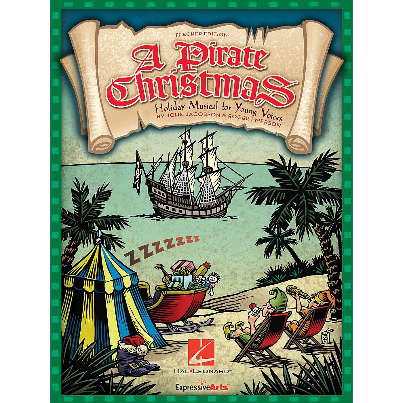 Hal Leonard A Pirate Christmas (Holiday Musical for Young Voices) Performance Kit with CD Composed by John Jacobson thumbnail