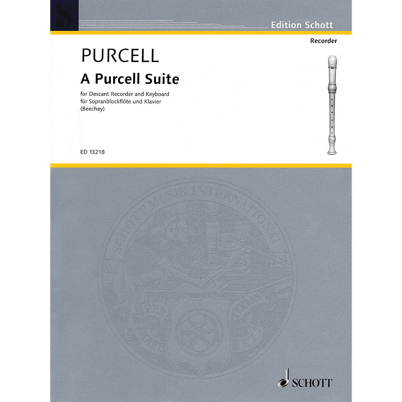 Hal Leonard A Purcell Suite: Seven (7) Pieces For Descant Recorder And Keyboard Woodwind Series thumbnail