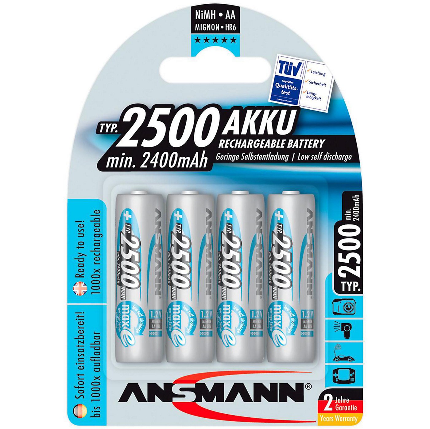 Ansmann AA 2500 Max-E Battery thumbnail