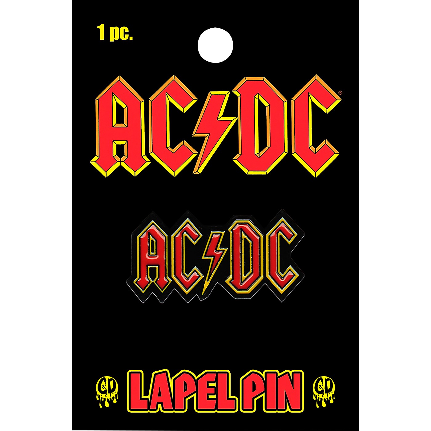 C&D Visionary AC/DC Metal Lapel Pin thumbnail
