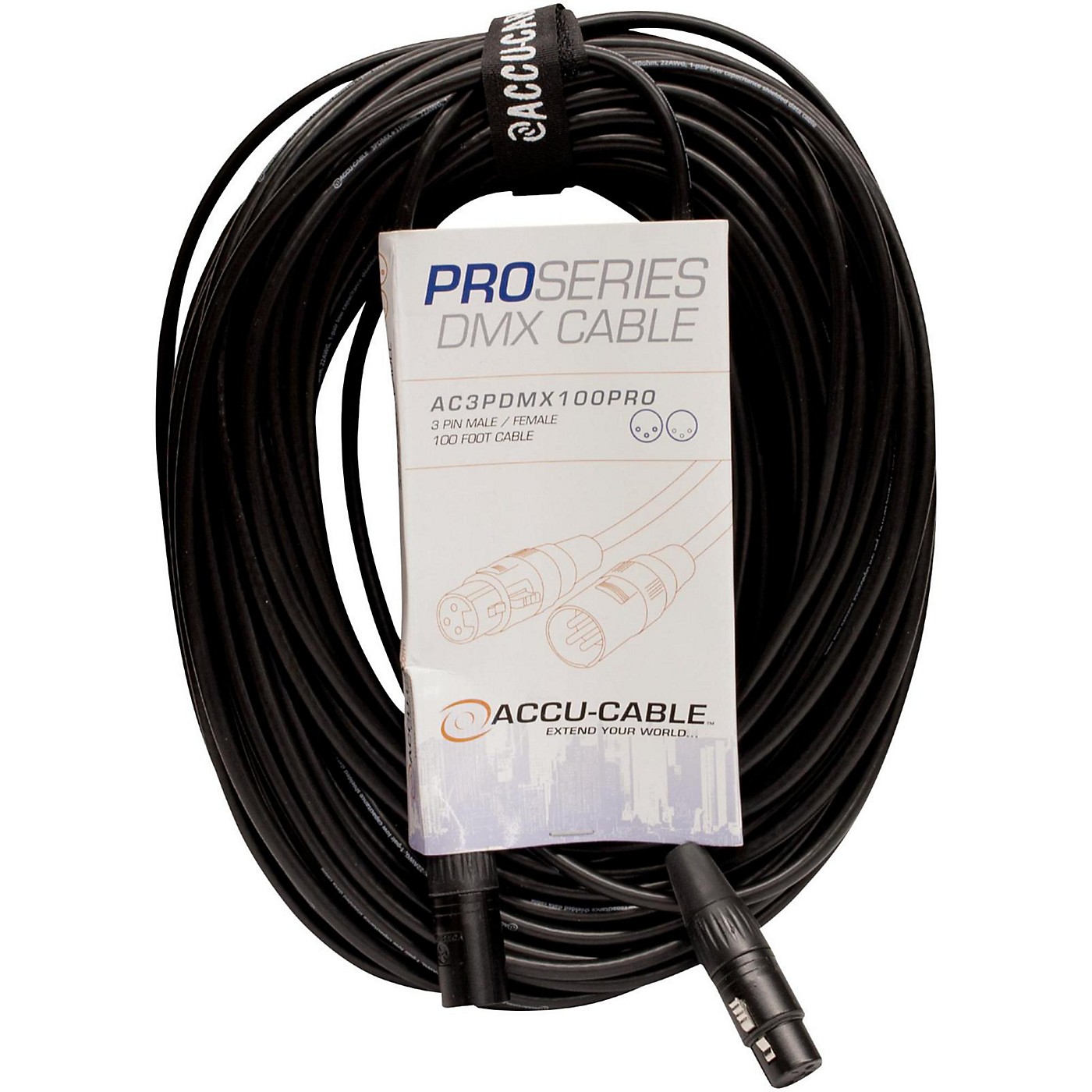 American DJ AC3PDMX5PRO Professional DMX Lighting Cable thumbnail